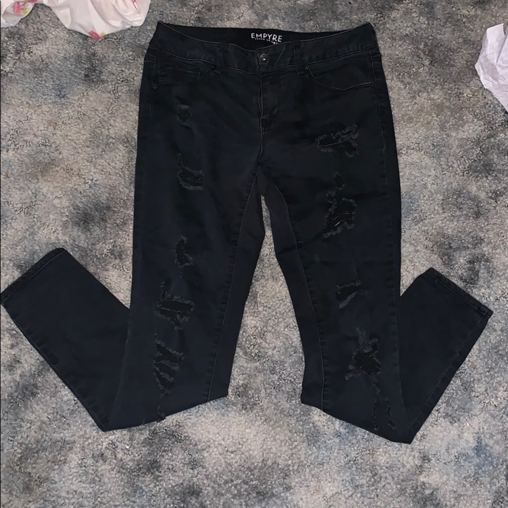 Ripped black jeans